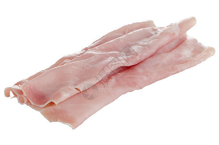 新刮的火腿小吃熏制倾斜生物折叠影棚饮食粉色猪肉白色图片