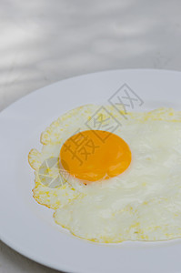 煎蛋食物美食白色蛋黄黄色油炸盘子背景图片