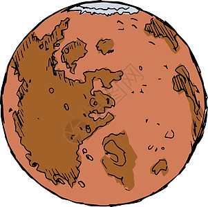 行星火星天文学科学草图科幻太阳系外星人小说宇宙天空手绘背景图片