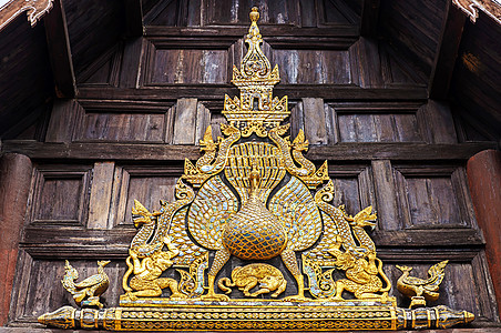 木雕金子文化建筑学艺术雕刻木头寺庙图片
