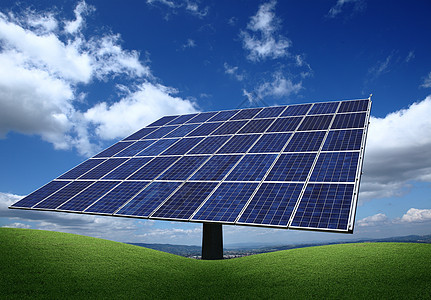 手中有太阳的能量创新政治天空光伏生态力量环境细胞气候控制板图片