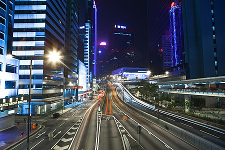 中国香港中央商业区 晚上前 中国踪迹旅行城市景观商业中心建筑汽车金融交通背景图片