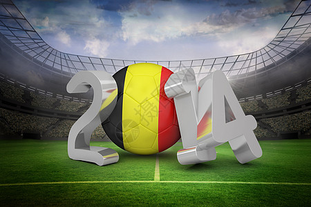 2014年比利时世界杯计算机世界锦标赛体育场数字闲暇全球沥青扇子背景图片