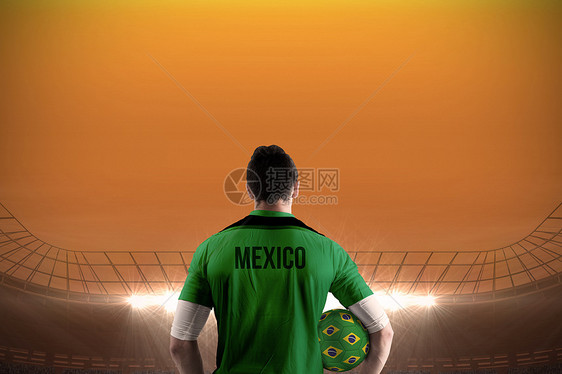 墨西哥足球运动员的球手队图片