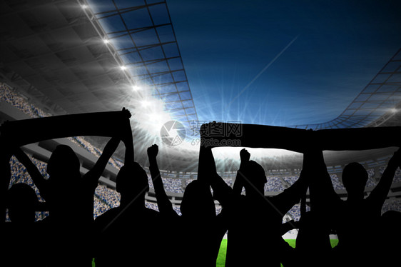 足球支持者的轮休会世界体育场扇子欣快感绘图观众计算机活力围巾杯子图片