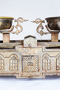 古董重量平衡金属黄铜装饰工具厨房盒子图片