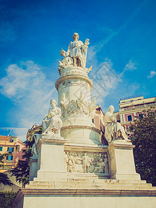 重新看看热那亚的哥伦布纪念碑雕像地标雕塑冒号纪念碑图片