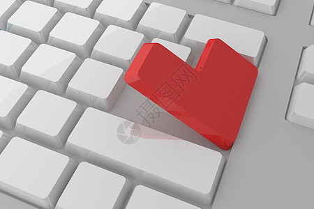 带有红色键的白色白键盘钥匙计算起重技术绘图电脑计算机图片