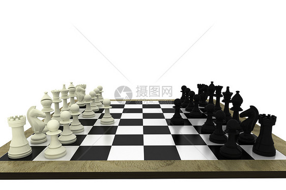 船上的黑白象棋碎片国王竞赛女王骑士挑战典当计算机战略白色棋盘图片