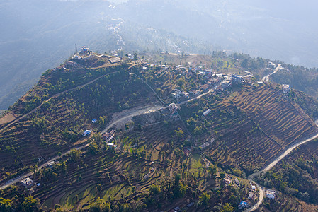尼泊尔Sarangkot空中观察图片