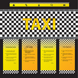 出租车公司网站模板背景图片