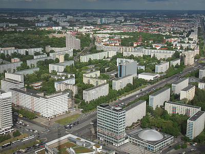 柏林空中观察鸟瞰图建筑学广场天际城市天线电视图片