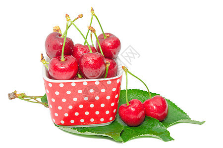 甜甜多汁的樱桃 美味的果子图片