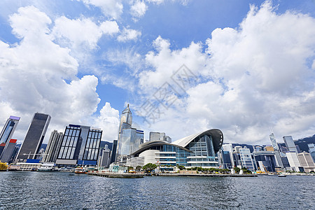 香港天线海洋运输摩天大楼长廊旅游旗帜市中心建筑天际垃圾图片