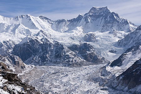 喜马拉雅冰川首脑建筑旅行村庄力量顶峰图片