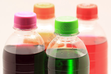 软饮料瓶橙子果汁玻璃可乐绿色红色塑料苏打饮料瓶子图片