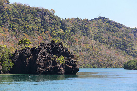 美丽的海洋 岛屿和海滩 安纳曼图片