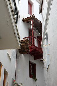 古建筑旅行楼梯文化白色房屋沉降蓝色梯田旅游历史图片