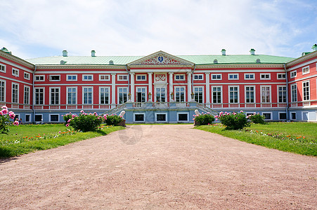 夏季平宫莫斯科附近的库斯科沃庄园天空公园奢华纪念碑艺术全景风景文化贵族蓝色图片