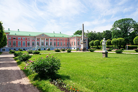 夏季平宫莫斯科附近的库斯科沃庄园天空全景奢华住宅草地贵族纪念碑财产公园历史图片