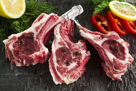 肉饮食食物羊排炖肉羊腿猪肉白色香肠红色猪排背景图片