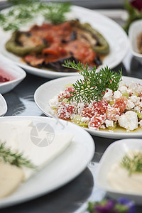 土耳其早餐餐桌橙汁美食黄油影棚黄瓜文化食物盘子图片