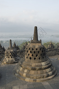 波罗布杜尔旅游佛塔文明寺庙独奏瑜珈人心冒险火环背包图片