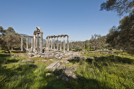 Euromos 爱爱会土耳其建筑火鸡文明结构旅游目的地古物历史考古学水平图片