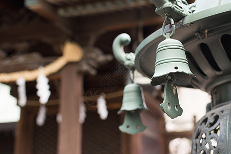 日式日本灯笼寺庙神社艺术旅行建筑学文化青铜传统宗教蓝色图片