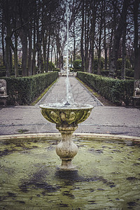 西班牙马德里阿兰朱兹宫神泉喷泉 西班牙马德里场景花园宏观水池运动流动装饰液体溪流旅行图片