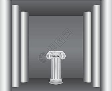 隐静石膏控制板利基市场灰色纵队柱子房间艺术建筑学背景图片