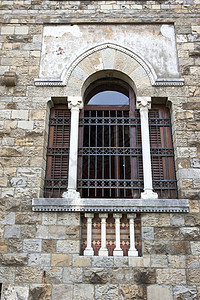 Tercesi城堡的外层细节建筑楼梯古董房子旅游金属历史入口旅行建筑学图片