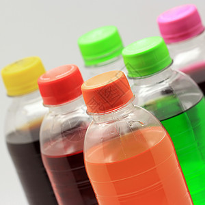 软饮料绿色玻璃苏打塑料碳酸可乐果汁瓶子橙子红色图片