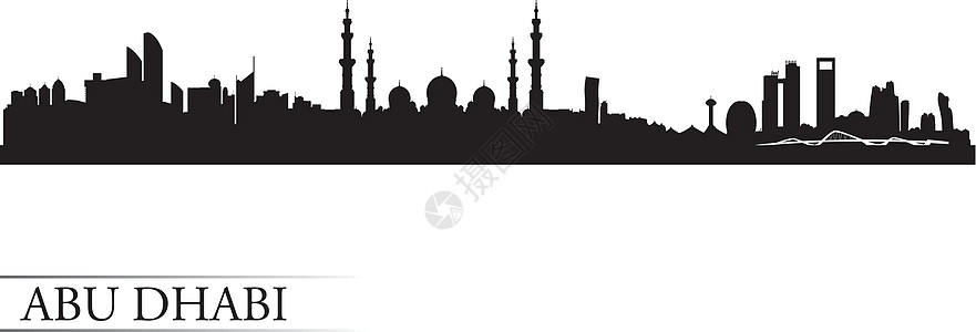 阿布扎比市天线环影背景支撑港口摩天大楼旅行市中心建筑海报房屋景观明信片图片