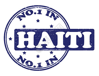 海地无人矩形数字墨水邮票白色蓝色橡皮背景图片