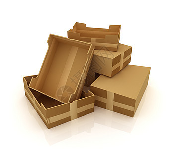 纸板盒环境打包机瓦楞邮政礼物商业货物包装送货盒子图片