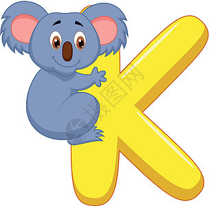 使用Koala漫画的字母字母 K图片