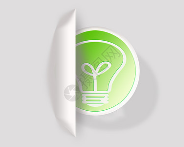 关于生态灯泡能源图标的绿色绿色想法图片