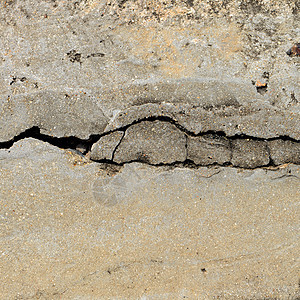 混凝土纹理剪接背景粉碎裂缝地面材料水泥灰色石头磨损图片