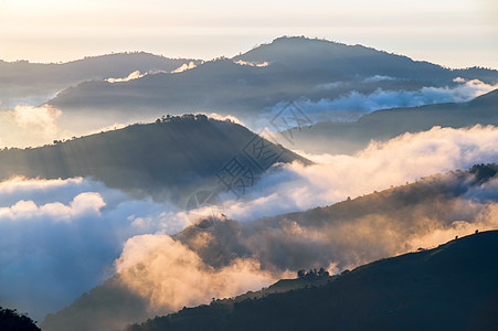 厄瓜多尔博利瓦尔省安第斯山脉火山植物压痛场地地方高地景观日落阴影山脉图片