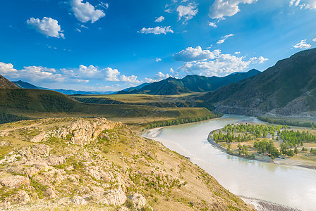 阿尔泰山谷沙漠地带图片