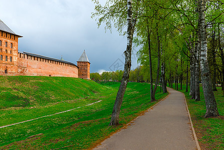 俄罗斯的Novgorod克里姆林宫周围图片