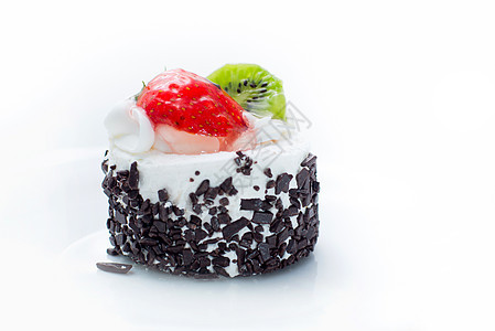 白纸蛋糕餐厅庆典奶油生日美食水果巧克力面包奇异果盘子图片