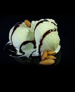 冰奶杯 浅度DOF照片酸奶水果甜点服务白色奶油宏观冰淇淋香草工作室图片