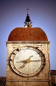 时钟塔地标宗教城市亚时代石头古董建筑钟楼时间建筑学图片