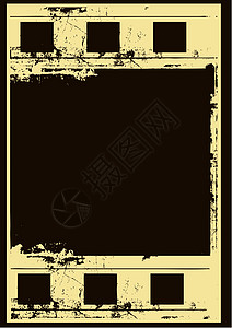 Grunge 胶片框架古董照片幻灯片插图空白帆布边界老歌艺术墙纸图片