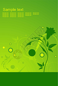 花卉背景叶子艺术滚动边界装饰创造力框架插图绿色树叶背景图片