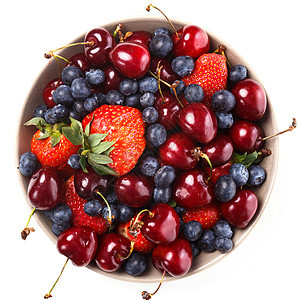 桌上有美味的浆果蓝色水果花园农业食物甜点乡村野餐农场盘子图片