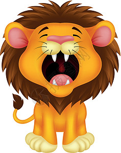 狮子漫画咆哮男性丛林夹子绘画剪贴卡通片哺乳动物波峰猫科艺术图片