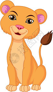 狮子漫画吉祥物哺乳动物荒野动物鬃毛动物园卡通片猫科微笑热带图片